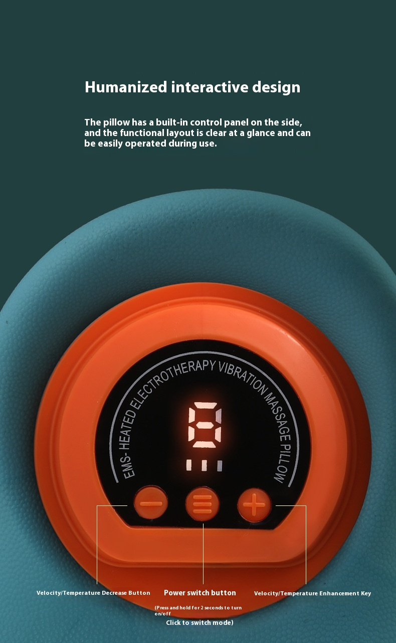 Almohada de masaje de cuello cervical portátil