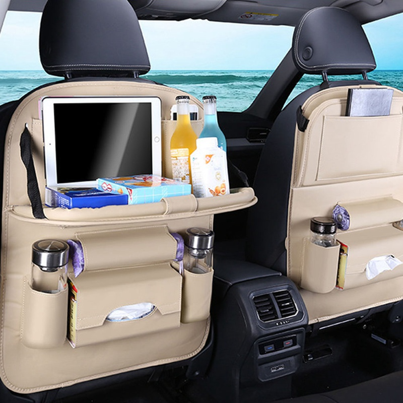 Bolsa de seguridad para automóviles con mesa plegable