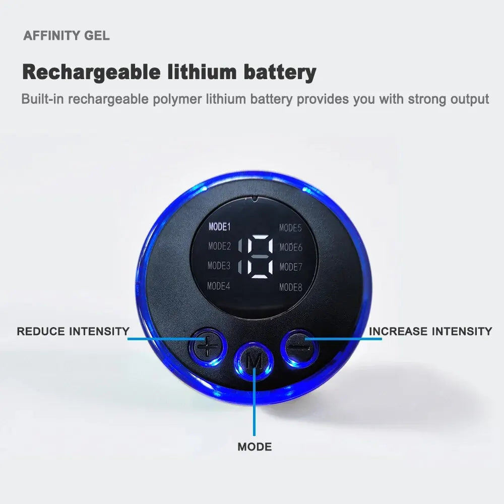 Entrenador muscular abdominal recargable USB Entrenador muscular abdominal portátil Masajeador muscular abdominal portátil Entrenador electrónico Cinturón de entrenamiento electrónico Fitness