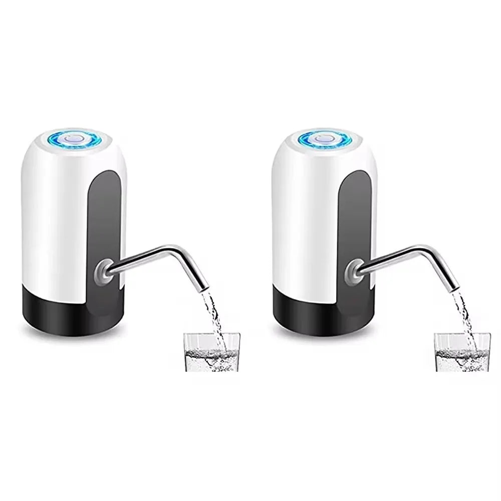 Bomba de botella de agua blanca / negra USB de carga del interruptor automático Dispensador de bebida de interruptor automático de carga de un clic Dispensador de bomba de bebida de interruptor automático
