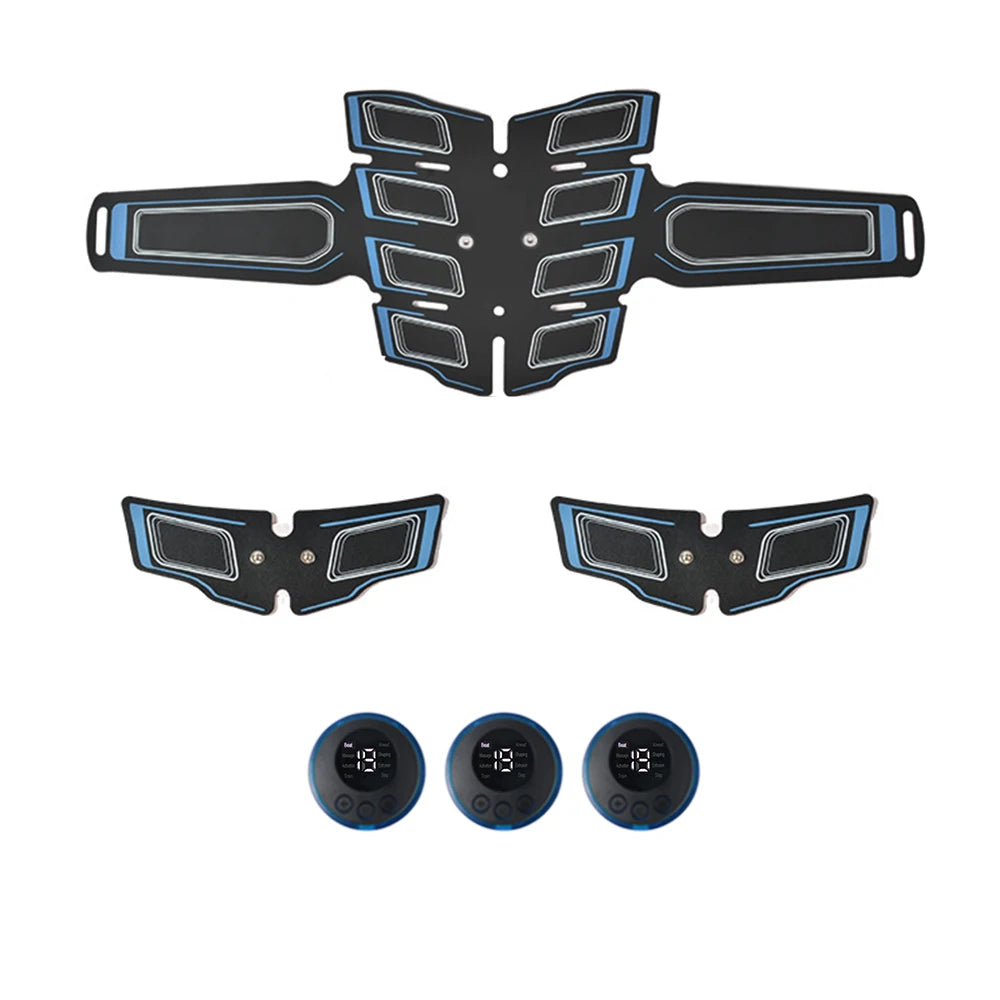 Entrenador muscular abdominal recargable USB Entrenador muscular abdominal portátil Masajeador muscular abdominal portátil Entrenador electrónico Cinturón de entrenamiento electrónico Fitness