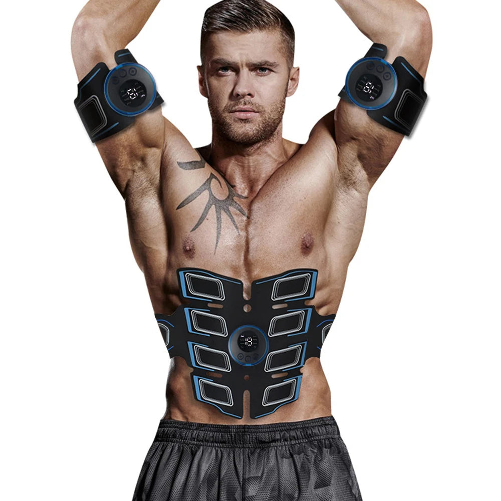 Entrenador muscular abdominal recargable USB Entrenador muscular abdominal portátil Masajeador muscular abdominal portátil Entrenador electrónico Cinturón de entrenamiento electrónico Fitness