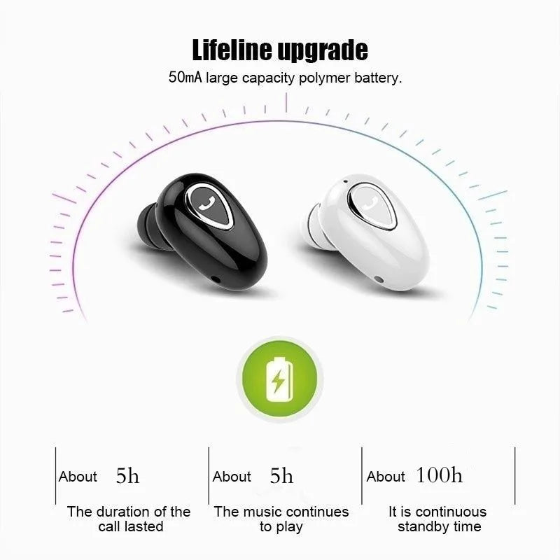 Auriculares inalámbricos Bluetooth 5.0 Bluetooth 5.0 manos Deportes gratuitos Earbuds HiFi Music Music Gaming Headset con micrófono