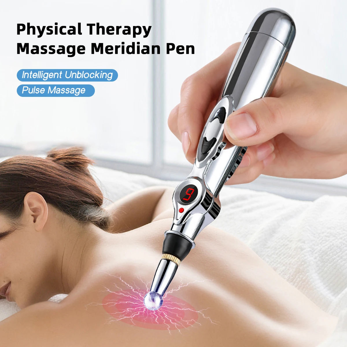 Almohadilla de terapia electrónica Smart Pulse Ems para pies, bolígrafo de masaje multifuncional, dispositivo para el cuidado del cuello, herramienta de masaje profesional para todo el cuerpo.