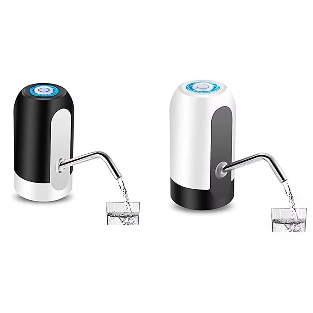 Bomba de botella de agua blanca / negra USB de carga del interruptor automático Dispensador de bebida de interruptor automático de carga de un clic Dispensador de bomba de bebida de interruptor automático
