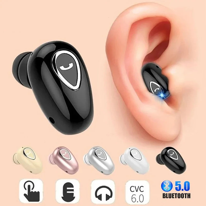 Auriculares inalámbricos Bluetooth 5.0 Bluetooth 5.0 manos Deportes gratuitos Earbuds HiFi Music Music Gaming Headset con micrófono