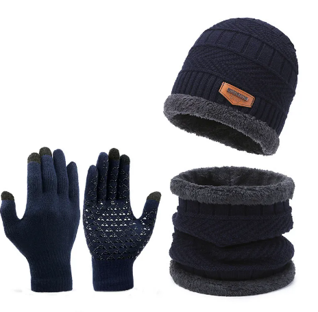 Guantes de bufanda de invierno Set de tres piezas